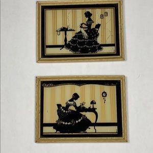 Vintage Silhouettes Set 2 Victorian Ladies
